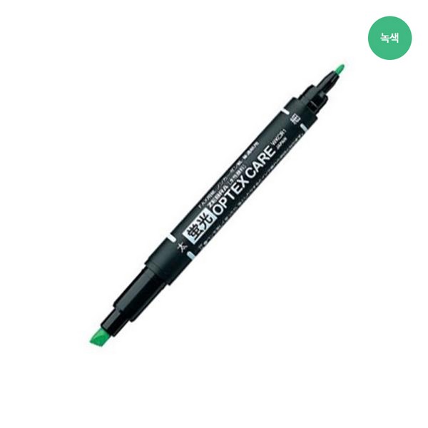 제브라 옵텍스케어형광펜 0.8mm 4.0mm 녹색 WKCR1-G