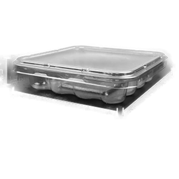 투명 정사각 소분용기 1p (뚜껑포함) 100g