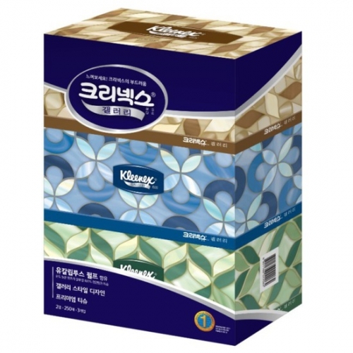 크리넥스 실크소프티 각티슈 250매 3곽6팩