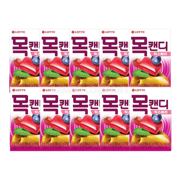 목캔디 믹스베리 38g 10개