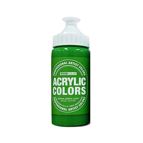 종이나라 비비드 아크릴물감 220ml 퍼머넌트그린라이트녹색