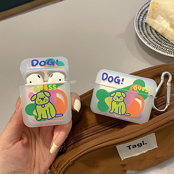 DOG 반투명 캐릭터 에어팟 케이스