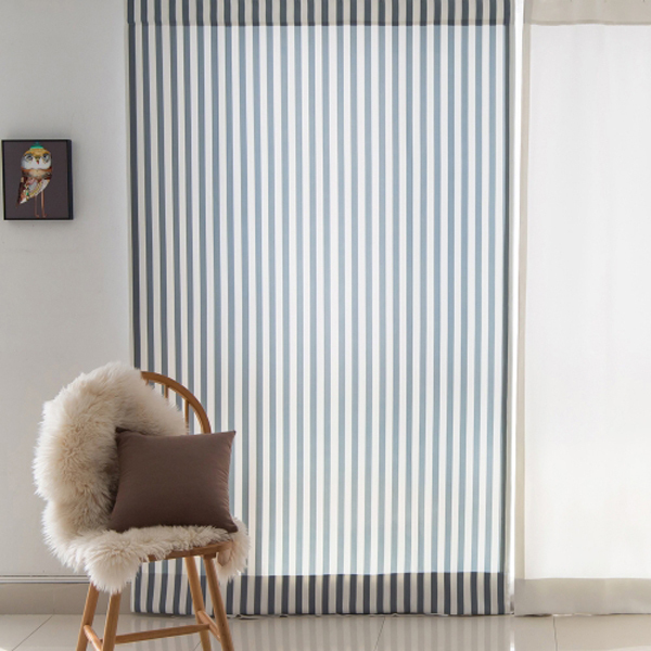 북유럽 암막커튼 다크그레이 나비주름 75x230cm 1장