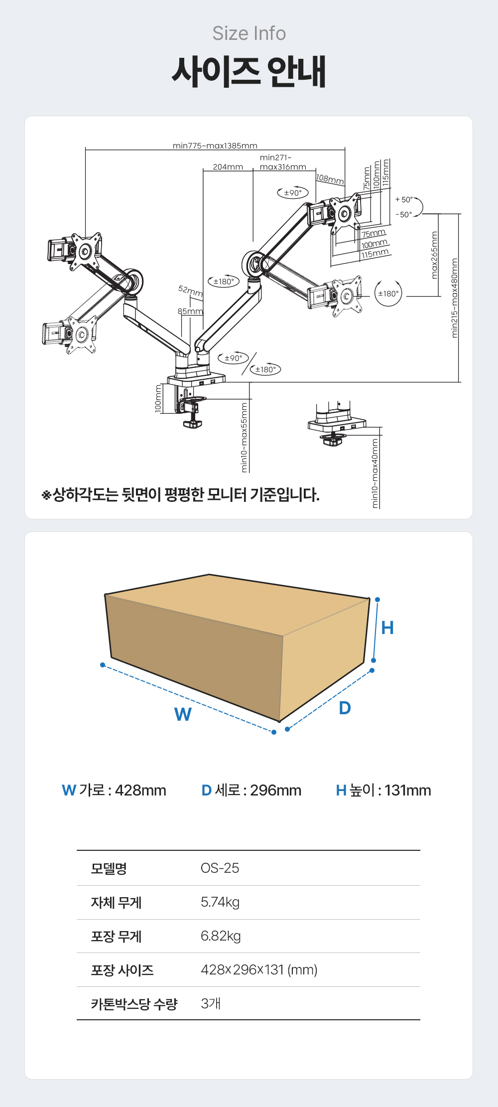 OS-25,엔산모니터암