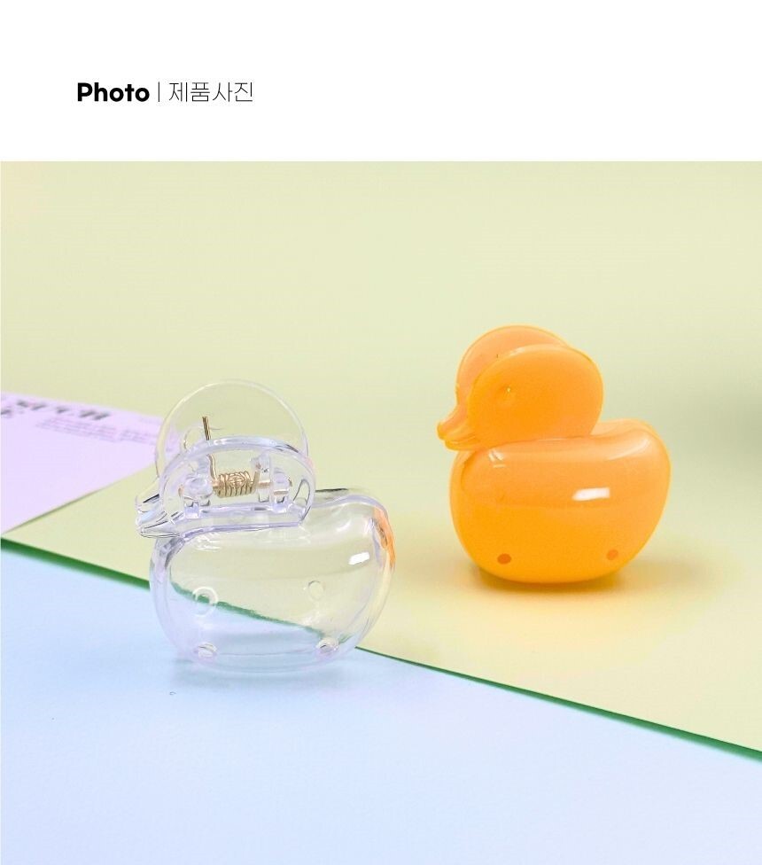 오리 얼굴 모양 클로즈업