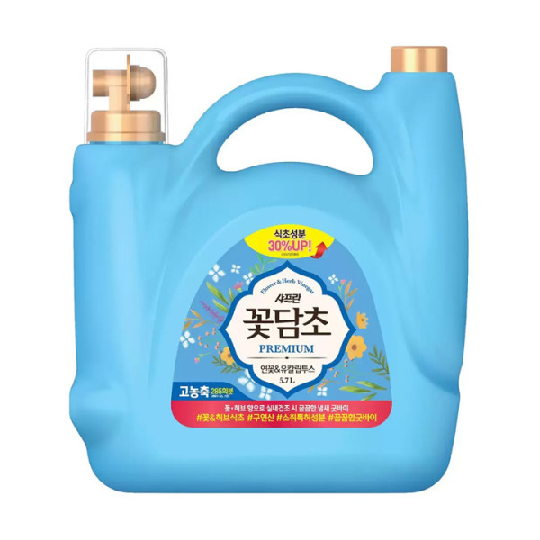 샤프란 꽃담초 연꽃&유칼립투스향 섬유유연제 5.7L x 2