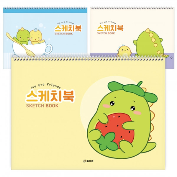 (BE) 3500 클라리온 리틀 케라 30매 스케치북 5권
