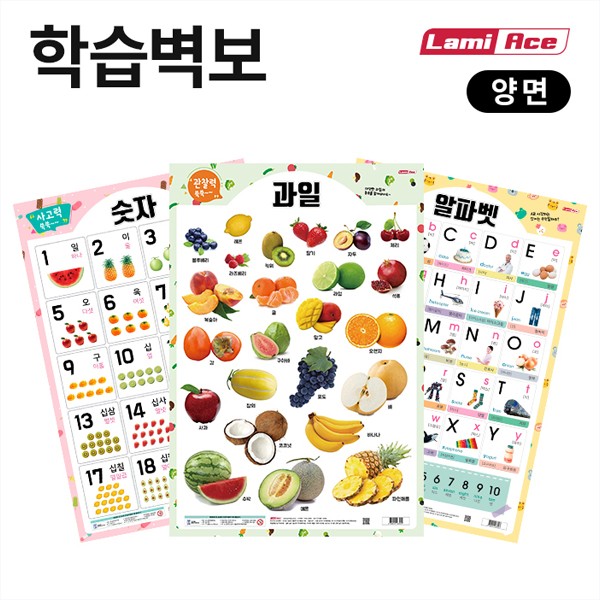 양면학습벽보 한글 라미에이스