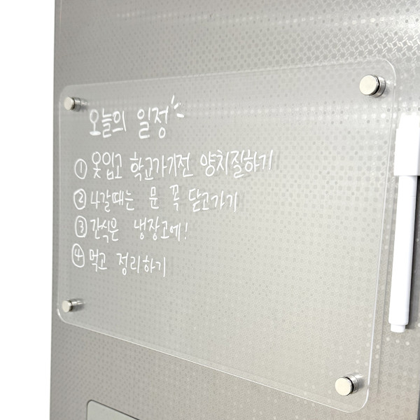 아크릴 투명 자석 메모 보드판 소형