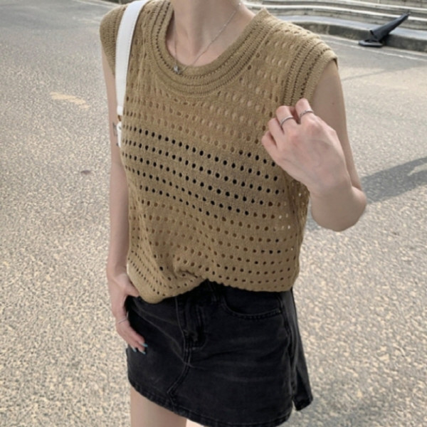 여성 펀칭포인트 데일리 나시 카키