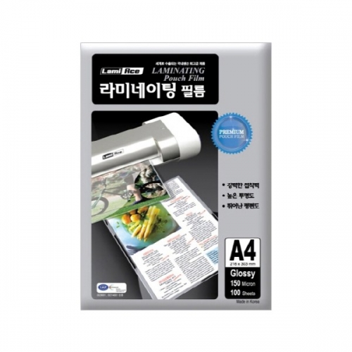 라미에이스 코팅지 A4 150mic 100매입 216 303mm 국내산 박스 10개