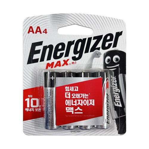 에너자이저 알카라인 건전지 맥스 AA LR6 1 5V 4개입