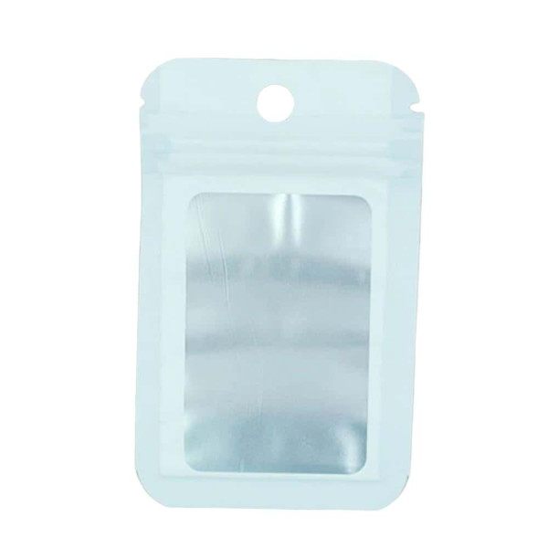 포장용 화이트 반투명 컬러 지퍼백 6cm X 10cm