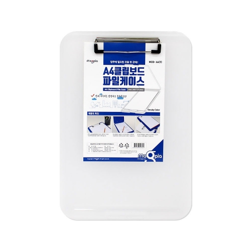 마그피아 A4 클립보드 화일케이스 투명 MCB A4T 240 340 25mm