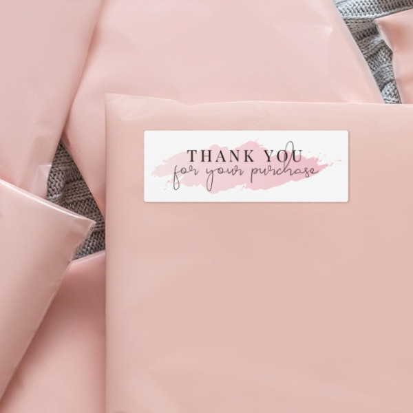 Thank You 청첩장 엽서 봉투 배달 음식점 봉인 스티커