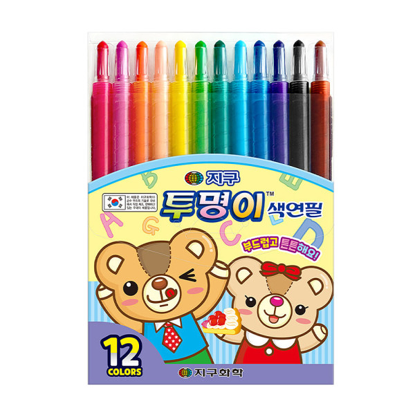 지구 투명이 12색 색연필