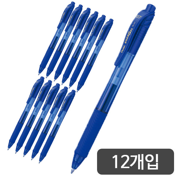 펜텔)에너겔X 메탈포인트(BL107/0.7mm/청)-다스(12개입)
