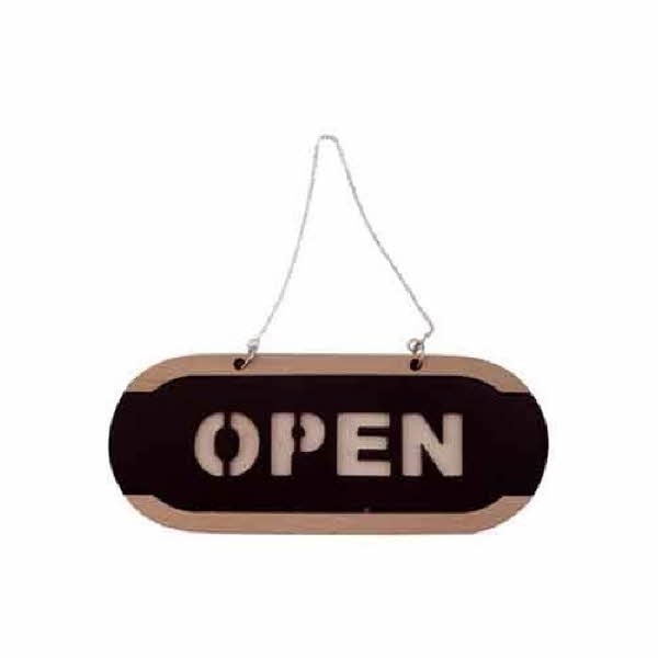 아트사인 OPEN CLOSED 우드 소 양면 6702 218x90x10