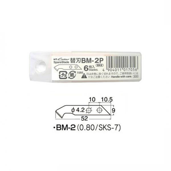NT커터 아크릴커터날 BM-2P(6개입)