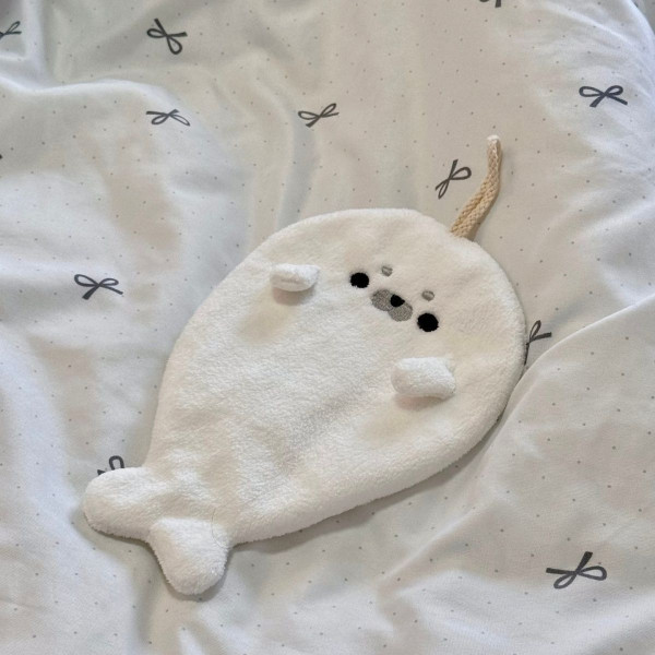 물개 물범 핸드타월 수건 손수건 고리수건 어린이집 유치원 핸드타월 핸드타올 수건 답례품