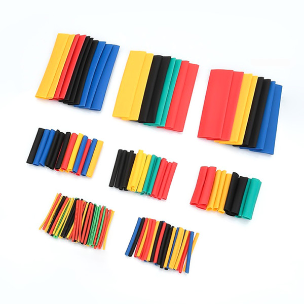 열수축튜브 열 수축 튜브 전선 보호 연결 관 164pcs S11469