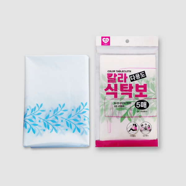 하니 칼라 다용도 식탁보 5매 색상랜덤