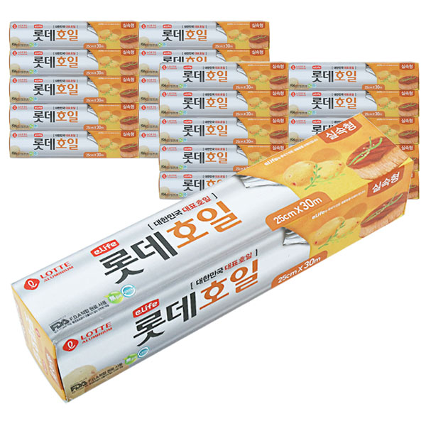 (B0X)롯데호일15μ(250X30M) 업소용 실속형_20개입
