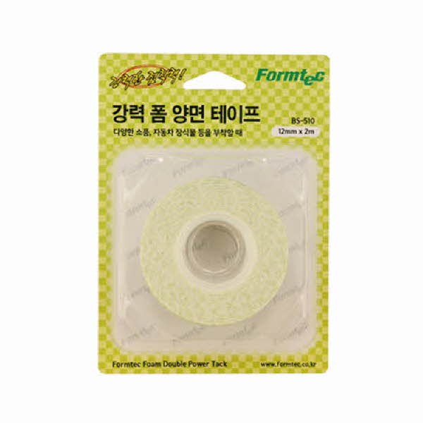 폼텍 강력폼양면테이프 BS-510(백색 12mmx2m)