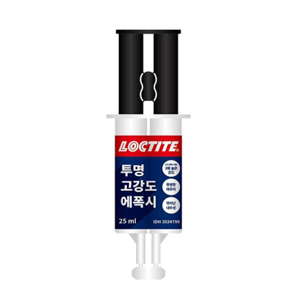 록타이트 주사기형 투명 고강도 에폭시 접착제 25ml