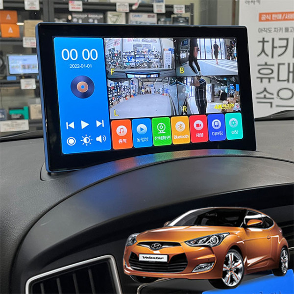 올뉴벨로스터 제임스P 10.1인치 4채널블랙박스