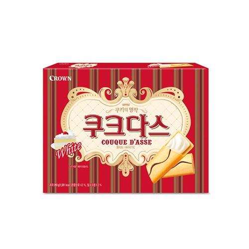 크라운 쿠크다스 화이트 128g 박스 12개