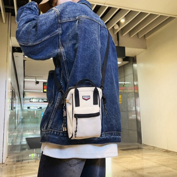 귀여운 커플가방 캐주얼 미니백팩 아이보리