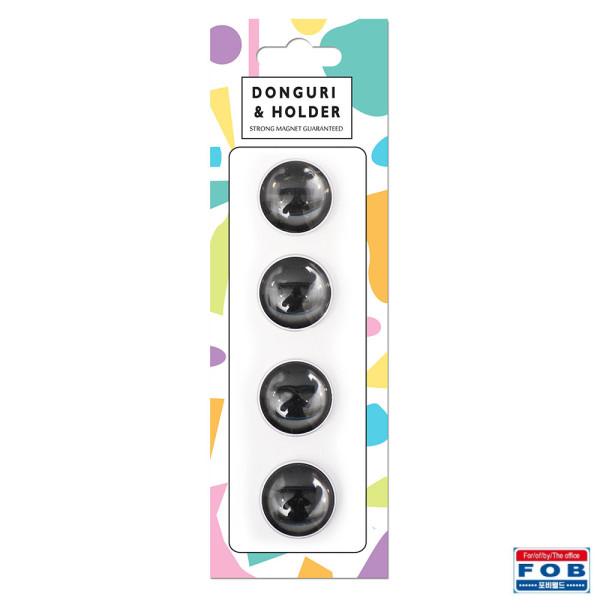 포비 네오디움 동그리자석 DH-02 26mm 4P 블랙