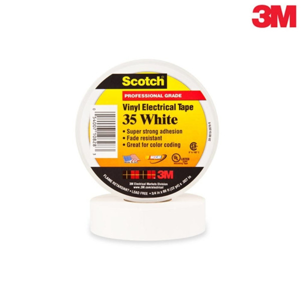 3M 고급형 전기 절연테이프 35 화이트 전기테이프