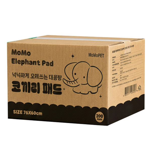 모모 배변패드 코끼리 초대형 애견패드 레몬향 200매