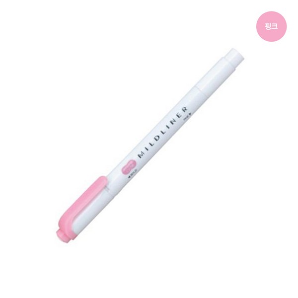 제브라 마일드라이너 1.4mm 4.0mm 핑크 WKT7-MP