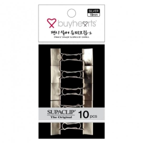 바이하츠 팬시 슈파크립 실버 (소 19mm 10개입)
