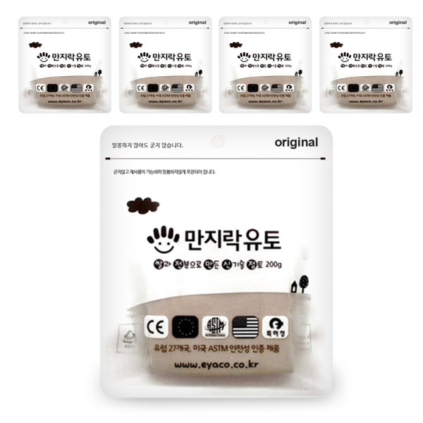 TNB 만지락 소프트유토 200g 5개 (유아 및 초등 저학년용)