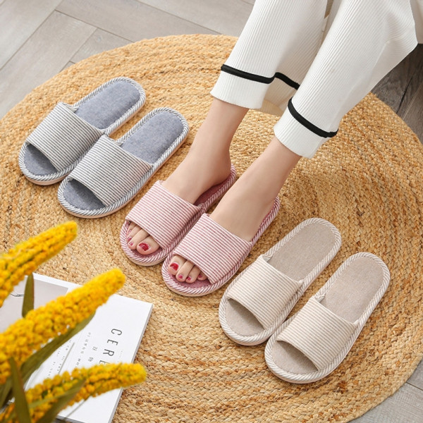 거실화 층간소음방지 거실슬리퍼 린넨 푹신한 병원