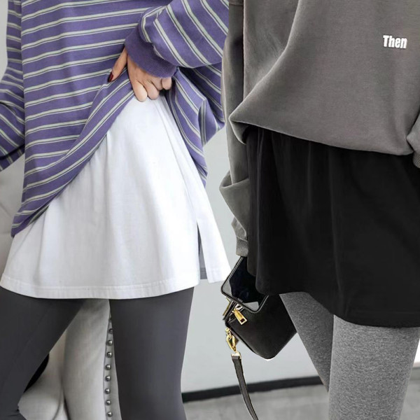 여성 밴딩 스커트 레이어드 여자 치마