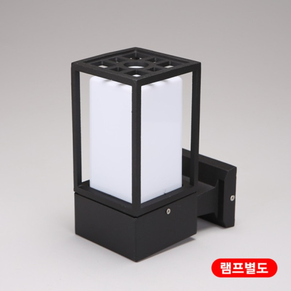 문주등 사각 크로스 XH A18 100 100 H210블랙 벽부