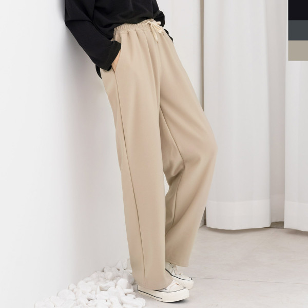 GQQ J11 여자와이드밴딩바지