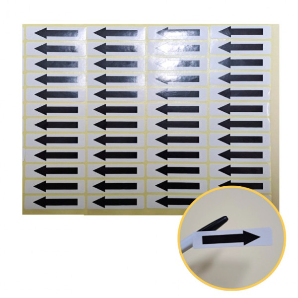 48pcs 블랙 화살표 표시스티커