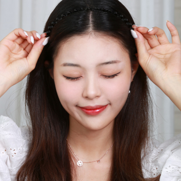 웨이브 메탈 머리띠 철사 헤어밴드