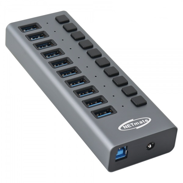 개별스위치 USB3.0 10포트 허브 아답터포함