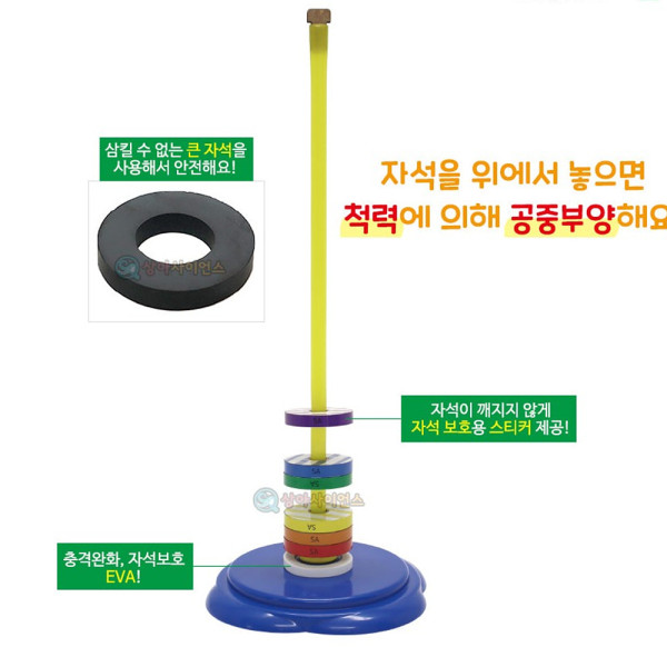 (SA) 공중부양 고리 자석탑 (자석 사이 힘)1인