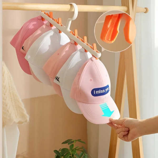 모자걸이 모자정리대 집게걸이형 모자 거치대 진열대 정리 보관 수납 정리함
