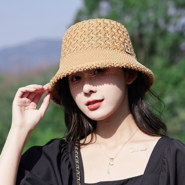 휴양지 여성 어머니 보닛햇 할머니모자 버킷햇 니트