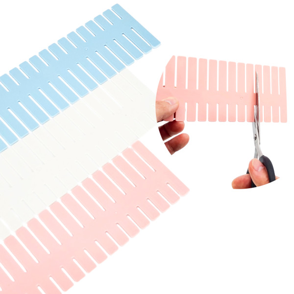서랍 칸막이 길이 조절 맞춤 DIY 정리 수납 파티션 4개입 1세트