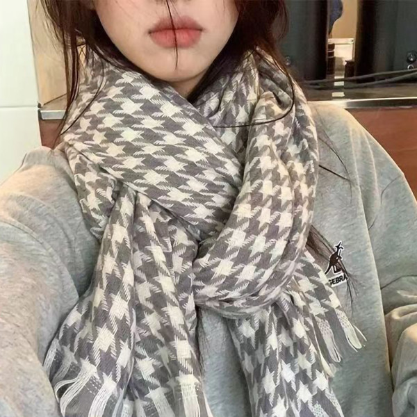 면머플러 겨울머플러 체크 커플 목돌이 여성목도리